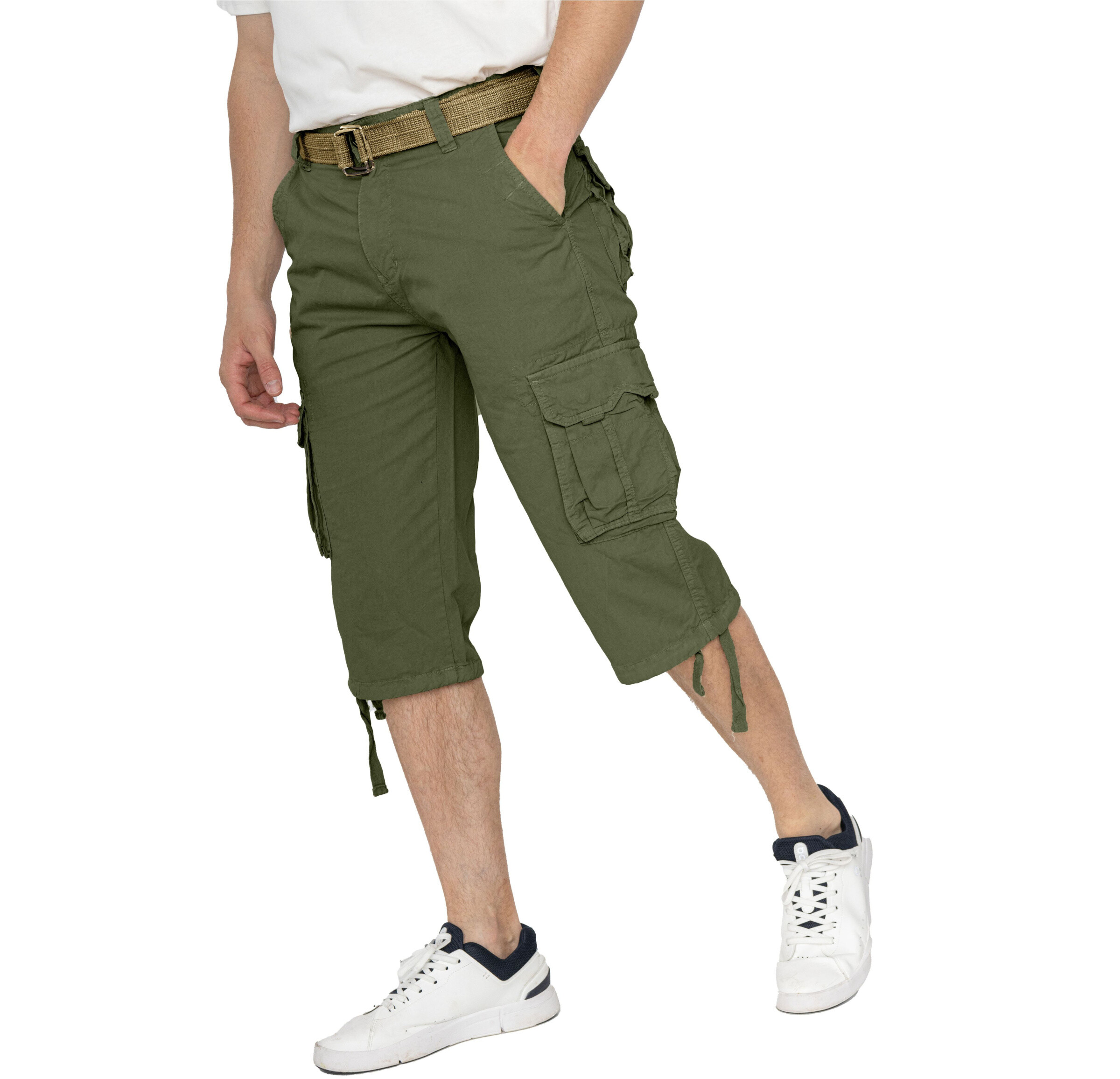 Grossiste Forbest - Pantacourt pour Homme avec ceinture 100% coton