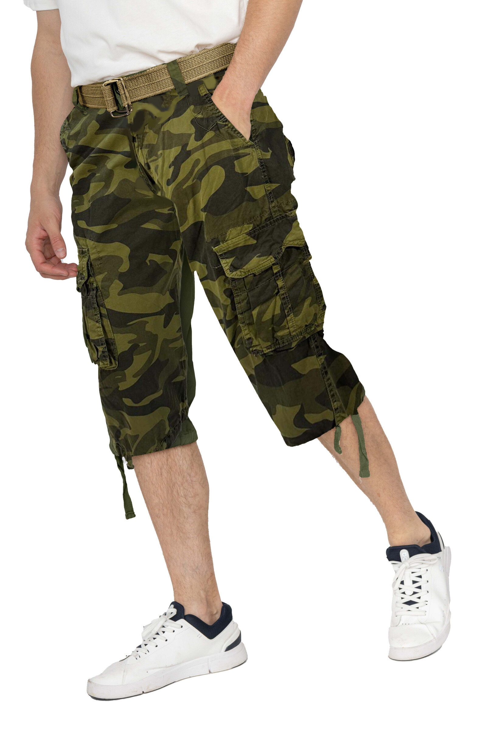 Grossiste Forbest - Pantacourt Homme camouflage militaire coton multipoches cargo