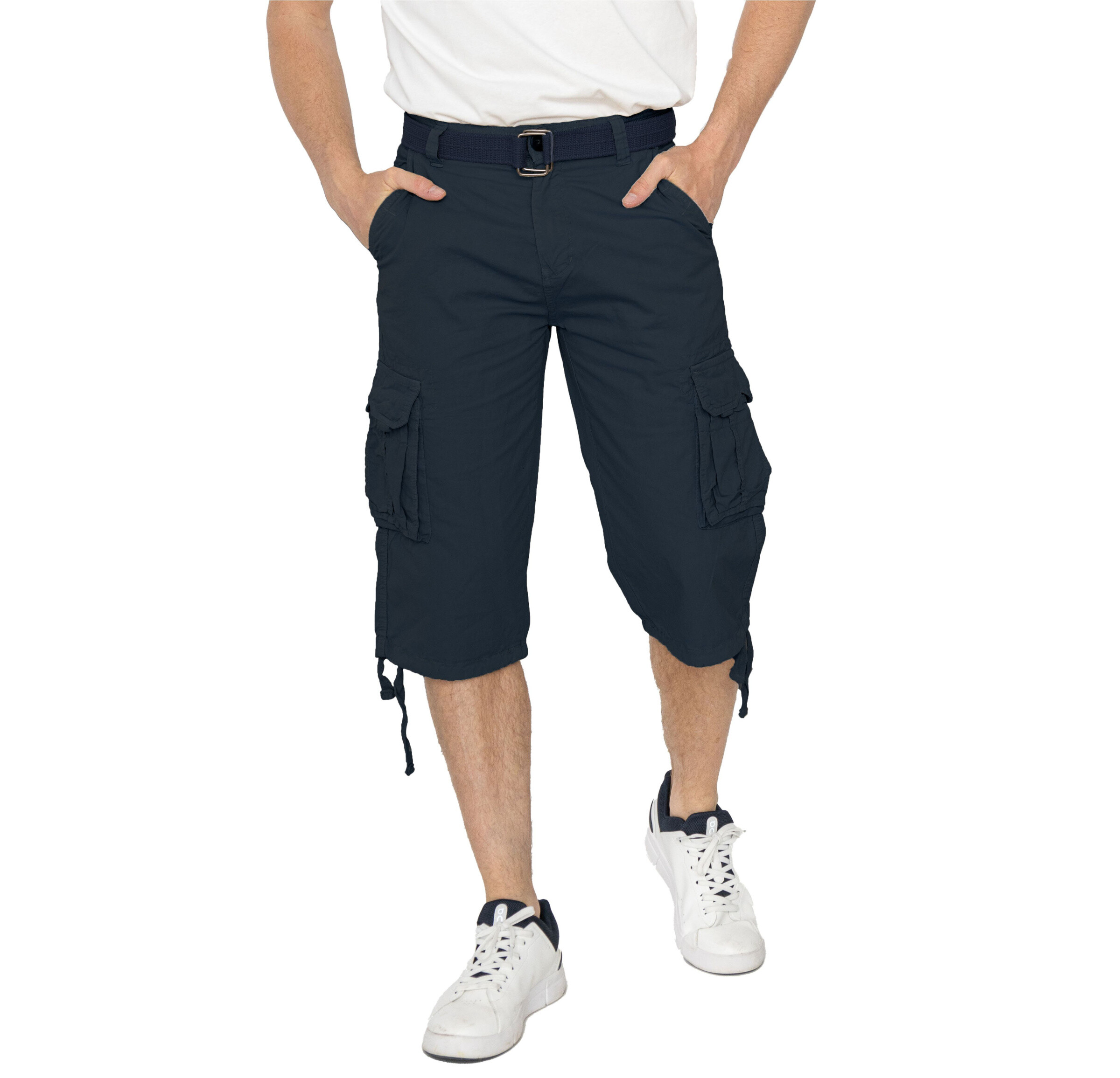 Grossiste Forbest - Pantacourt Homme multipoches avec ceinture 100% coton