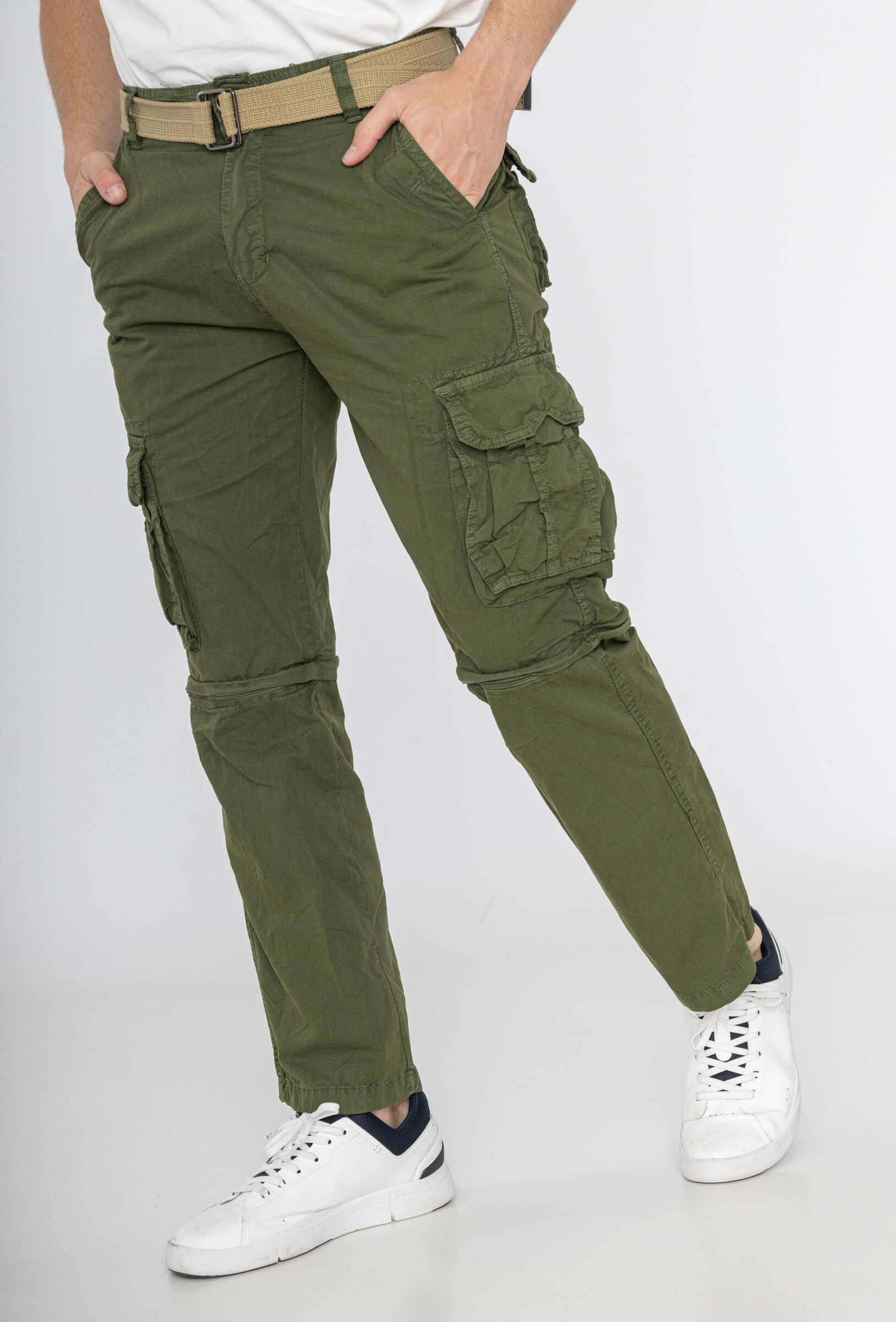 Wholesaler Forbest - Removable cargo pants with belt 100% coton