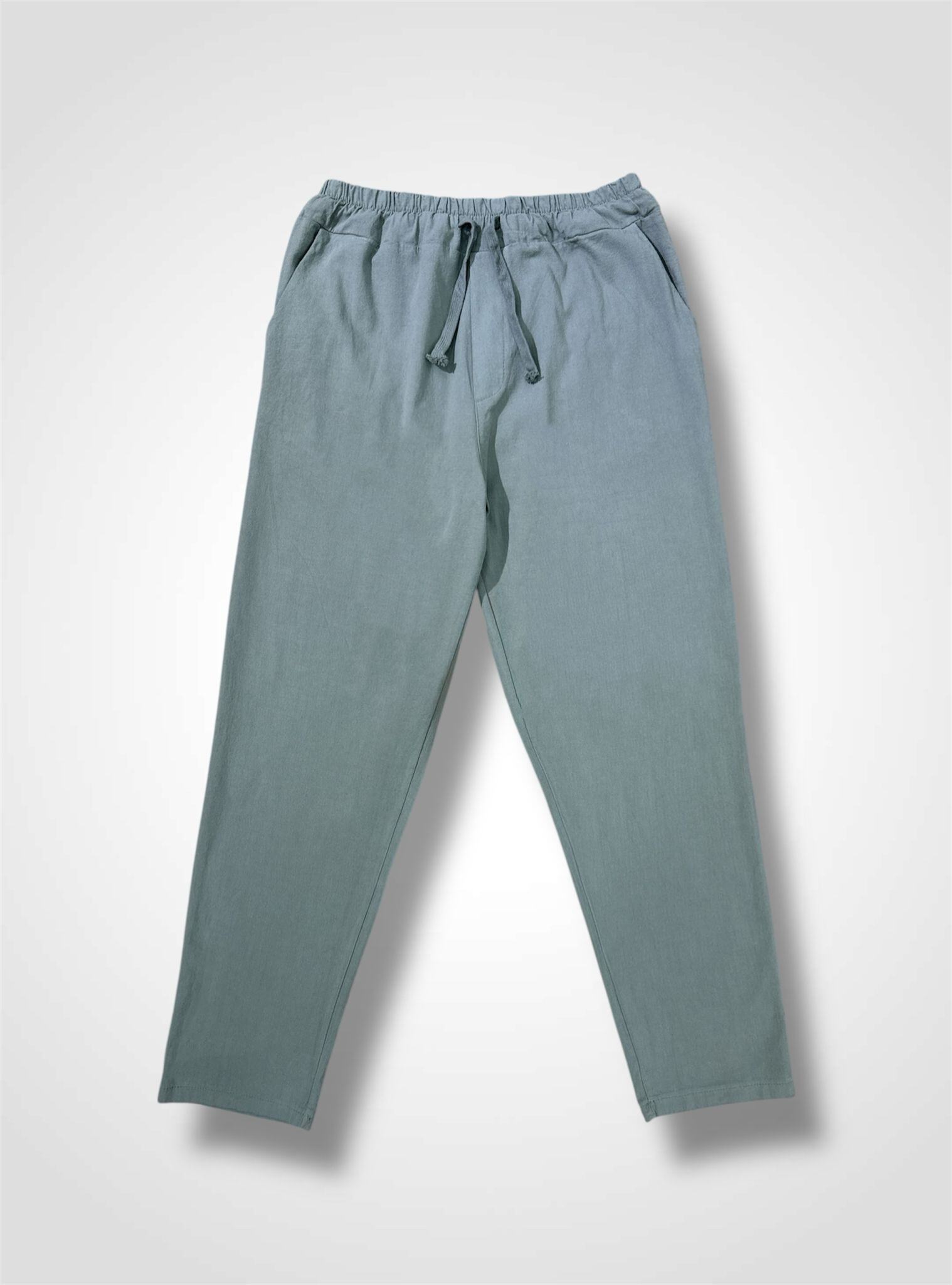 Mayorista Forbest - Pantalón ligero de algodón con efecto lino para hombre