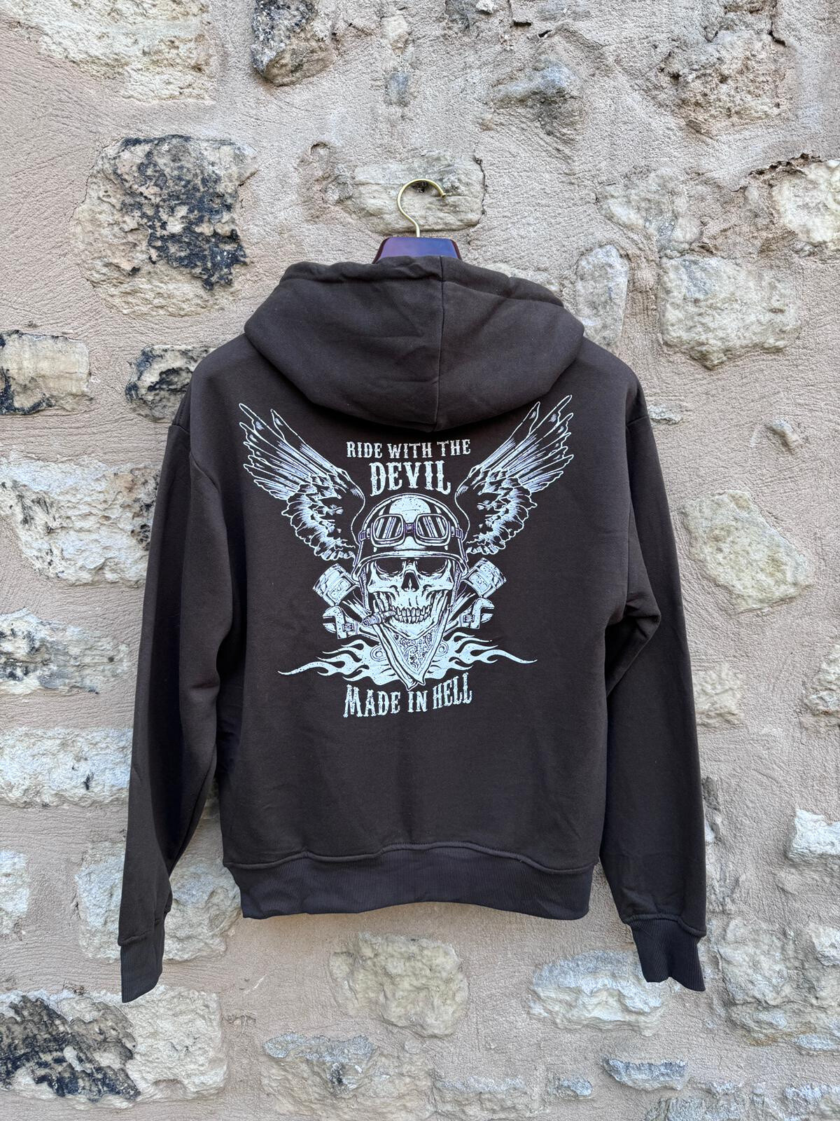 Grossista Forbest - Felpa oversize in 100% cotone con motivo