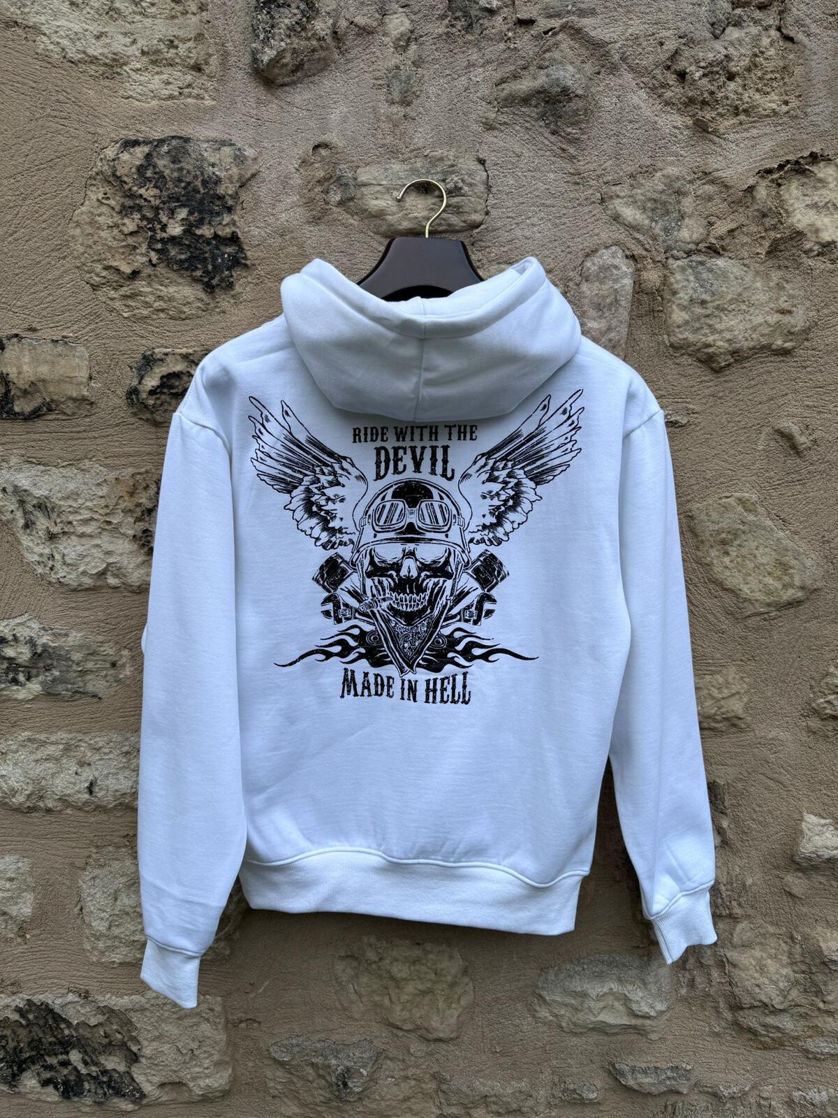 Grossista Forbest - Felpa oversize in 100% cotone con motivo