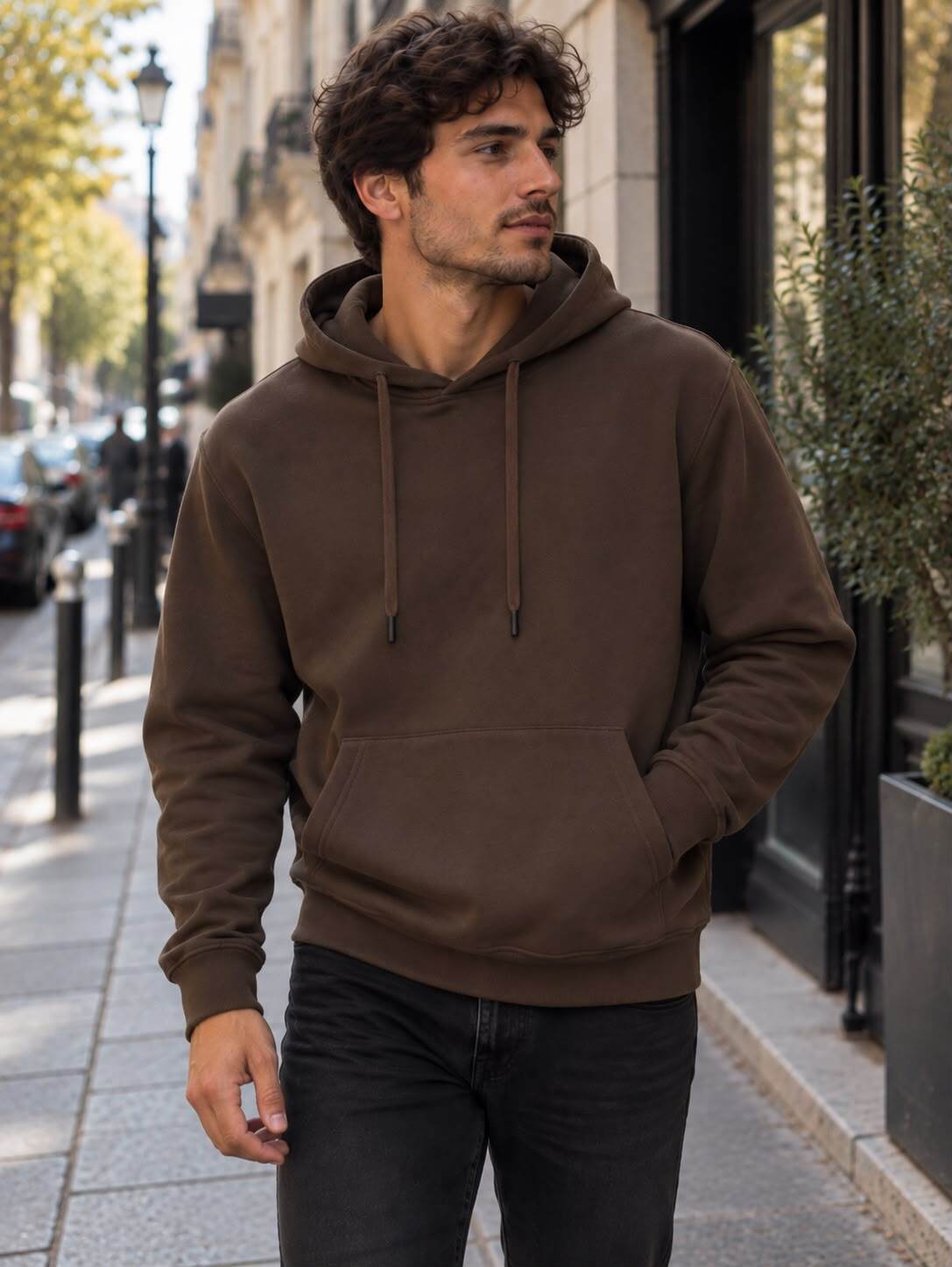 Wholesaler Forbest - Men's Solid Color 100% Cotton Hoodie