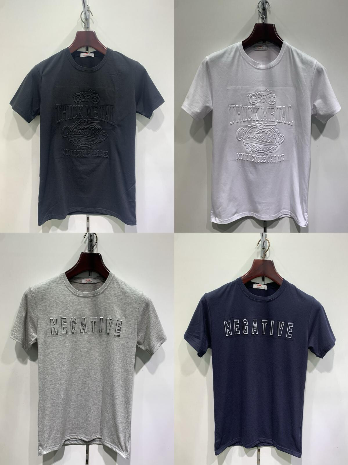 Grossiste Forbest - T-shirt modèles en relief assorties