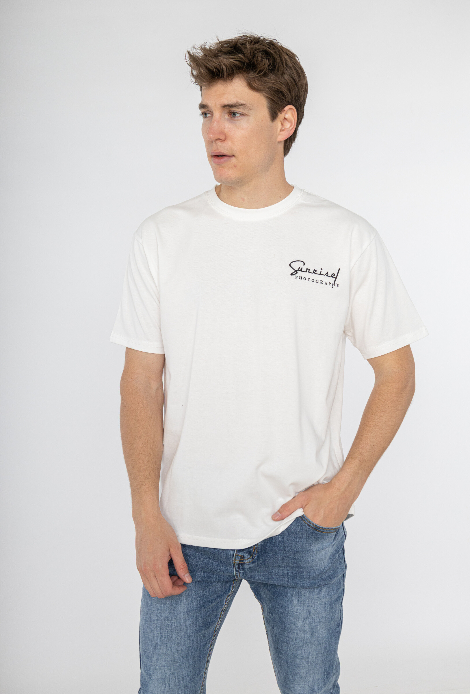 Grossiste Forbest - T-shirt oversize détail brodé "Sunrise Photography"