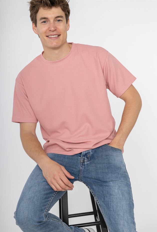 Grossiste Forbest - T-shirt uni oversize gaufré