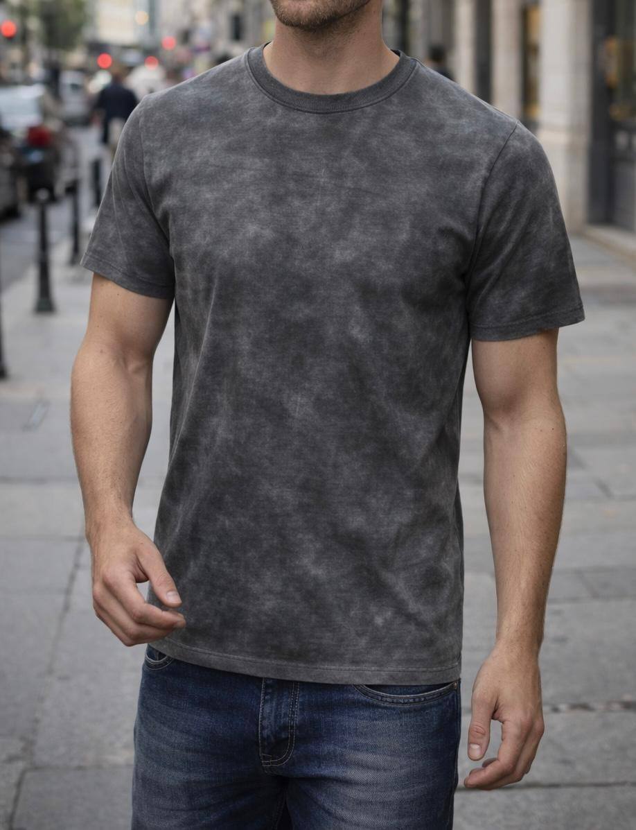 Großhändler Forbest - Herren T-Shirt mit Wasch-Effekt