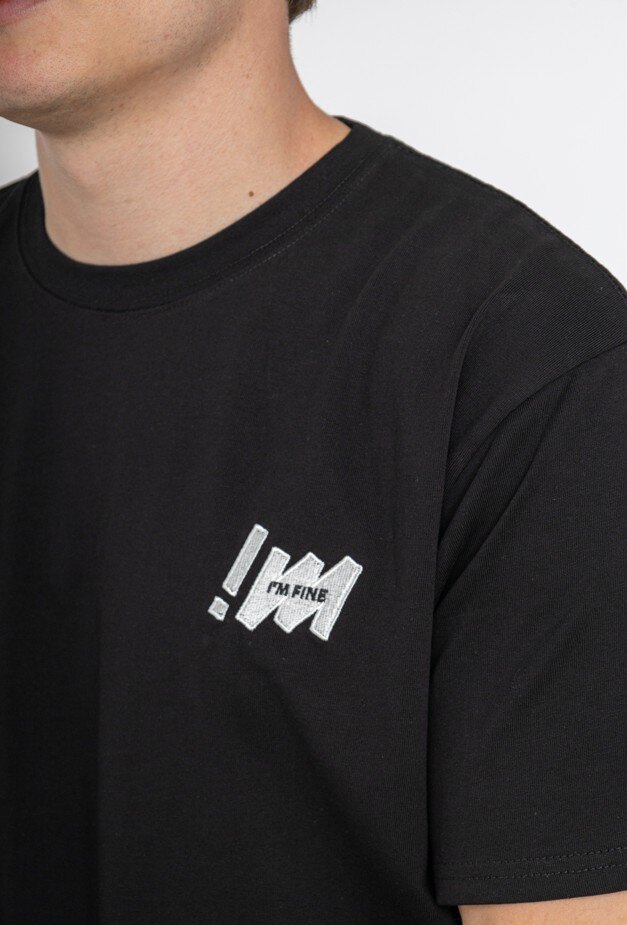 Großhändler Forbest - Herren T-Shirt mit I'M FINE Stickerei