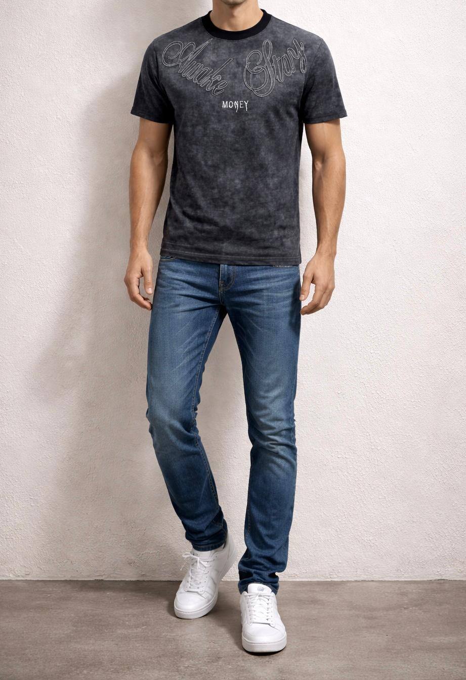 Großhändler Forbest - Herren T-Shirt mit Wasch-Effekt