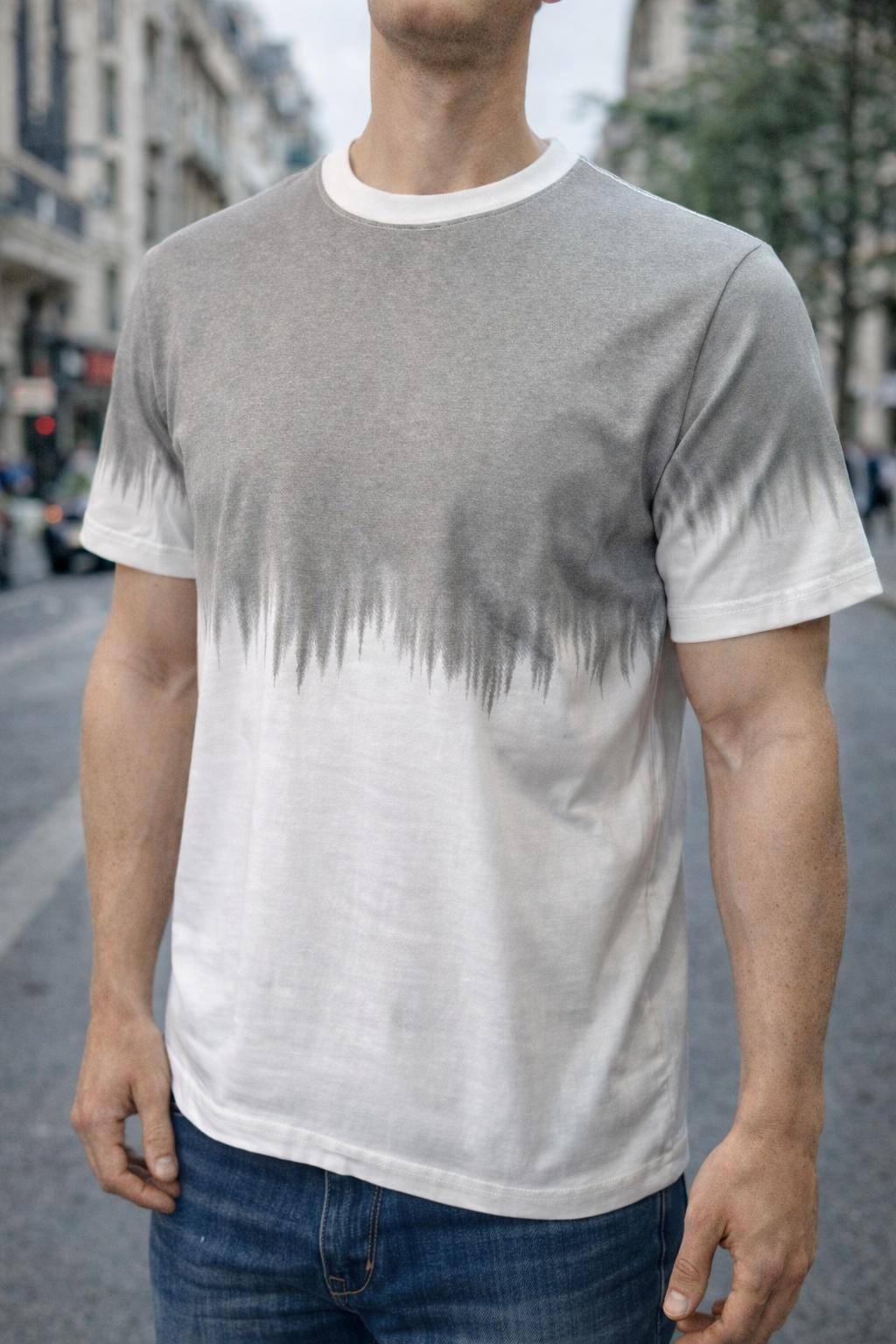 Großhändler Forbest - Herren T-Shirt mit Farbverlauf