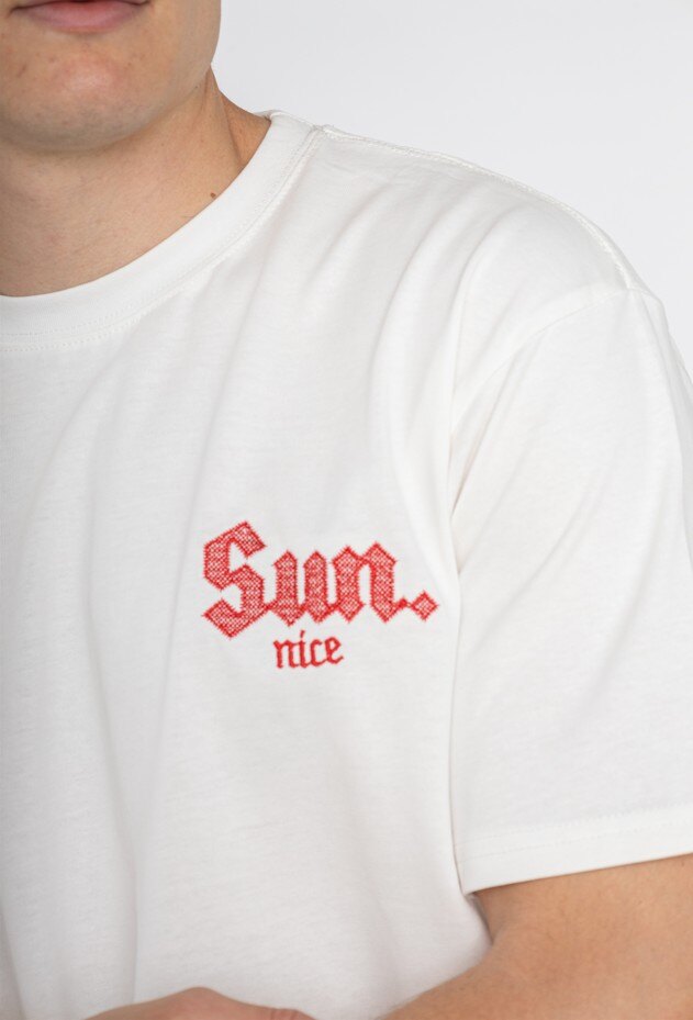 Großhändler Forbest - Herren-T-Shirt mit Stickmuster