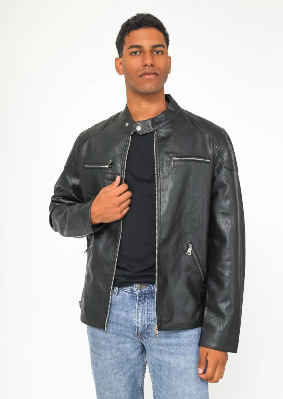 Wholesaler Forbest - Faux leather jacket