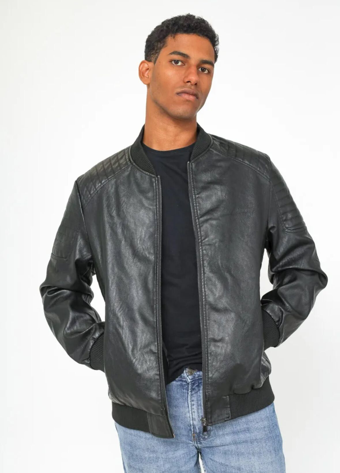 Wholesaler Forbest - Faux leather jacket
