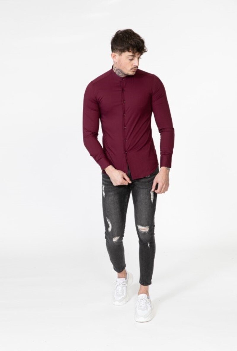 Grossiste Frilivin - Chemise classique uni à manches longues