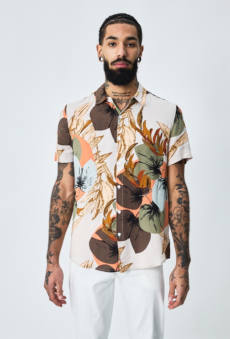 Grossiste Frilivin - Chemise manches courtes fleuri