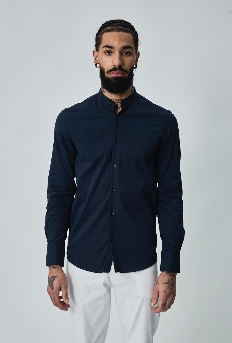 Grossiste Frilivin - Chemise habillé à col mao J