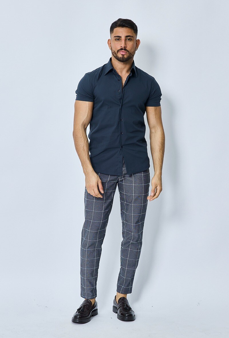 Grossiste Frilivin - Chemise classique uni à manches courtes