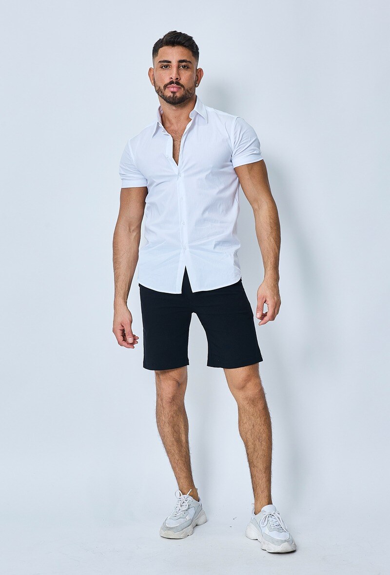 Grossiste Frilivin - Chemise classique uni à manches courtes