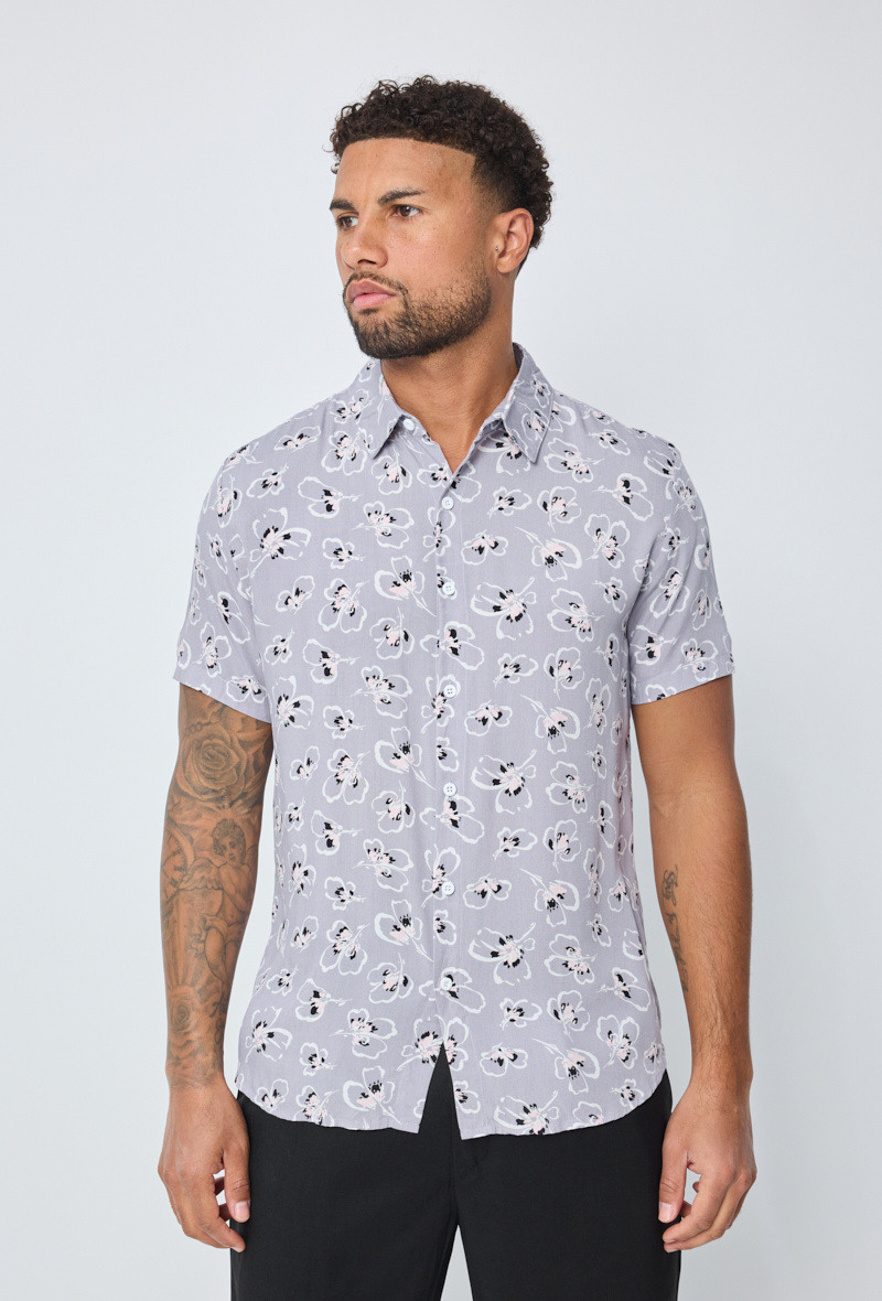 Wholesaler Frilivin - Chemise décontractée à imprimé fleuri manches courtes