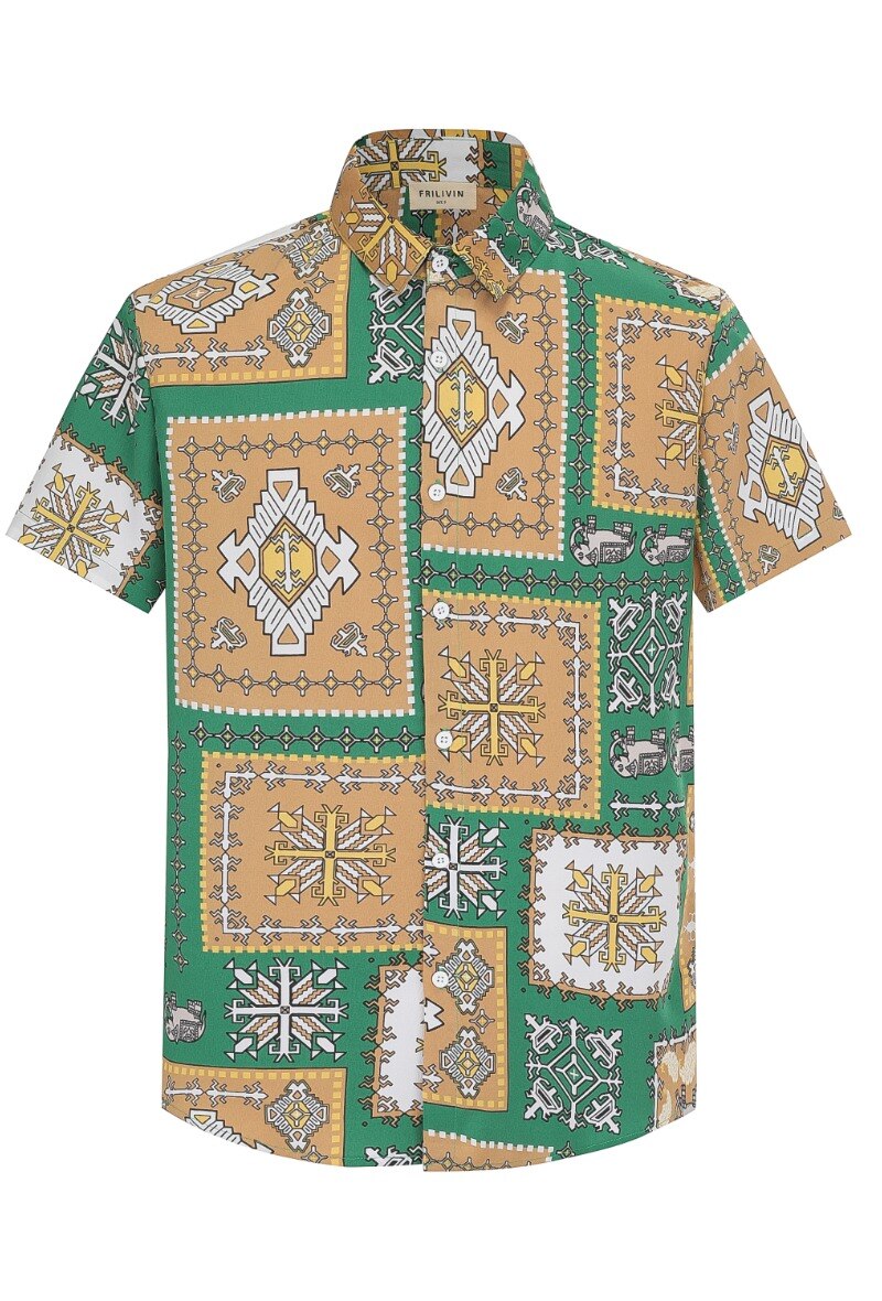 Grossiste Frilivin - Chemise structurée à motifs baroque