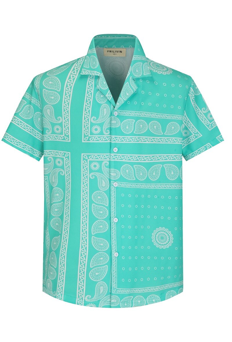 Grossiste Frilivin - Chemise manches courtes à imprimé bandana