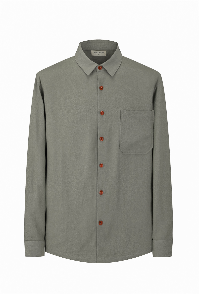 Grossiste Frilivin - Chemise uni manches longues