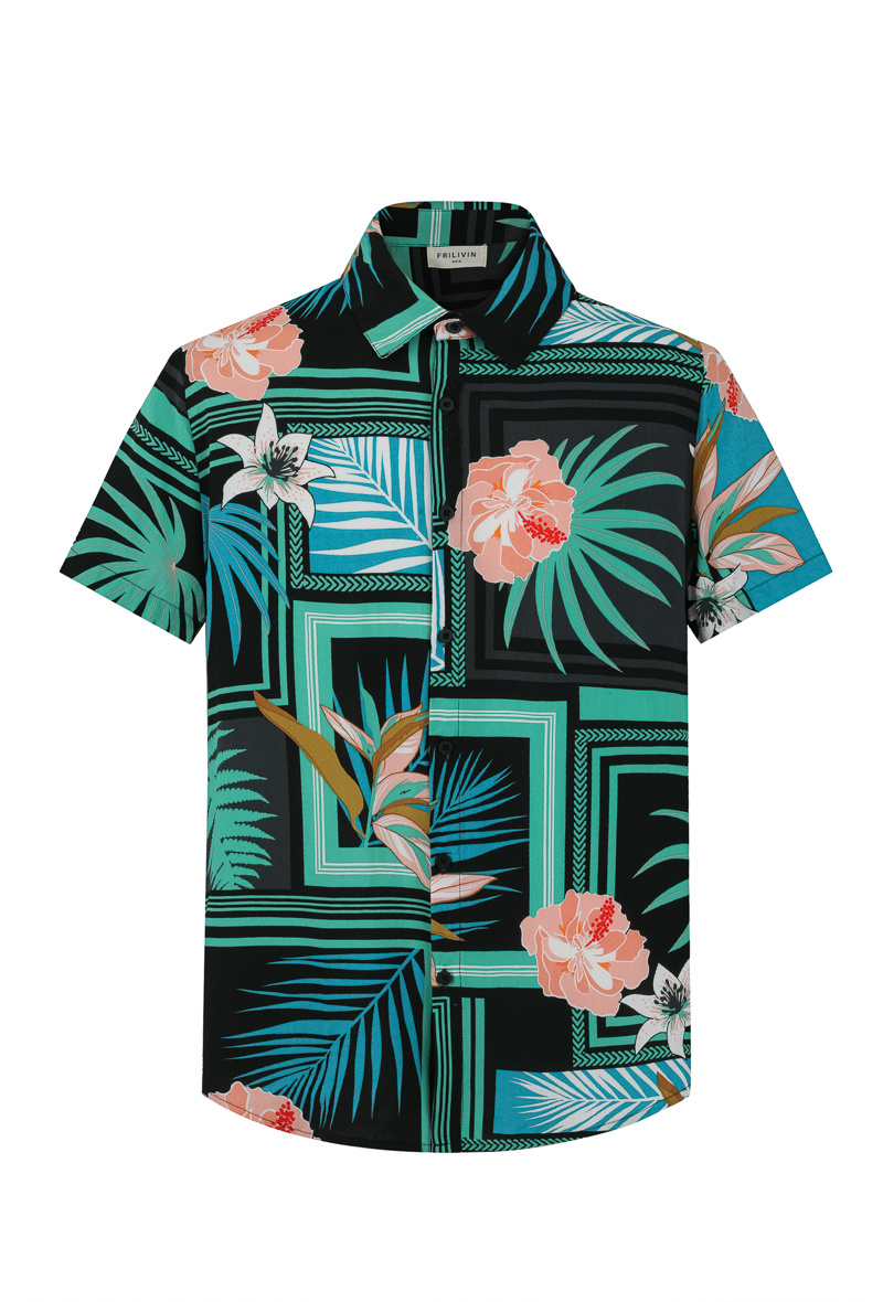 Grossiste Frilivin - Chemise manche courte a motif fleuri