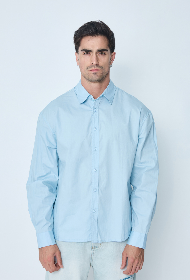 Grossiste Frilivin - Chemise unie manches longues