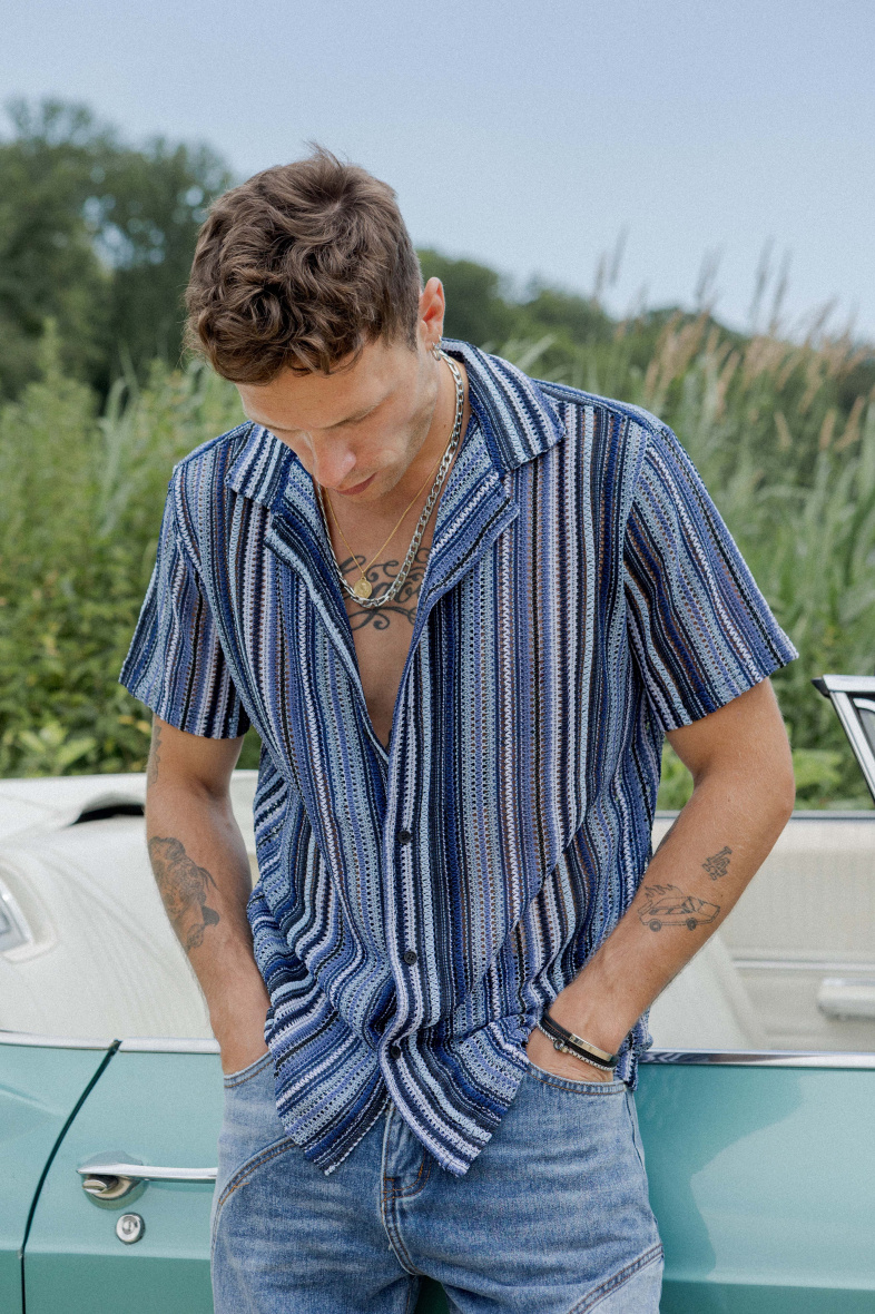 Grossiste Frilivin - Chemise à rayures classique