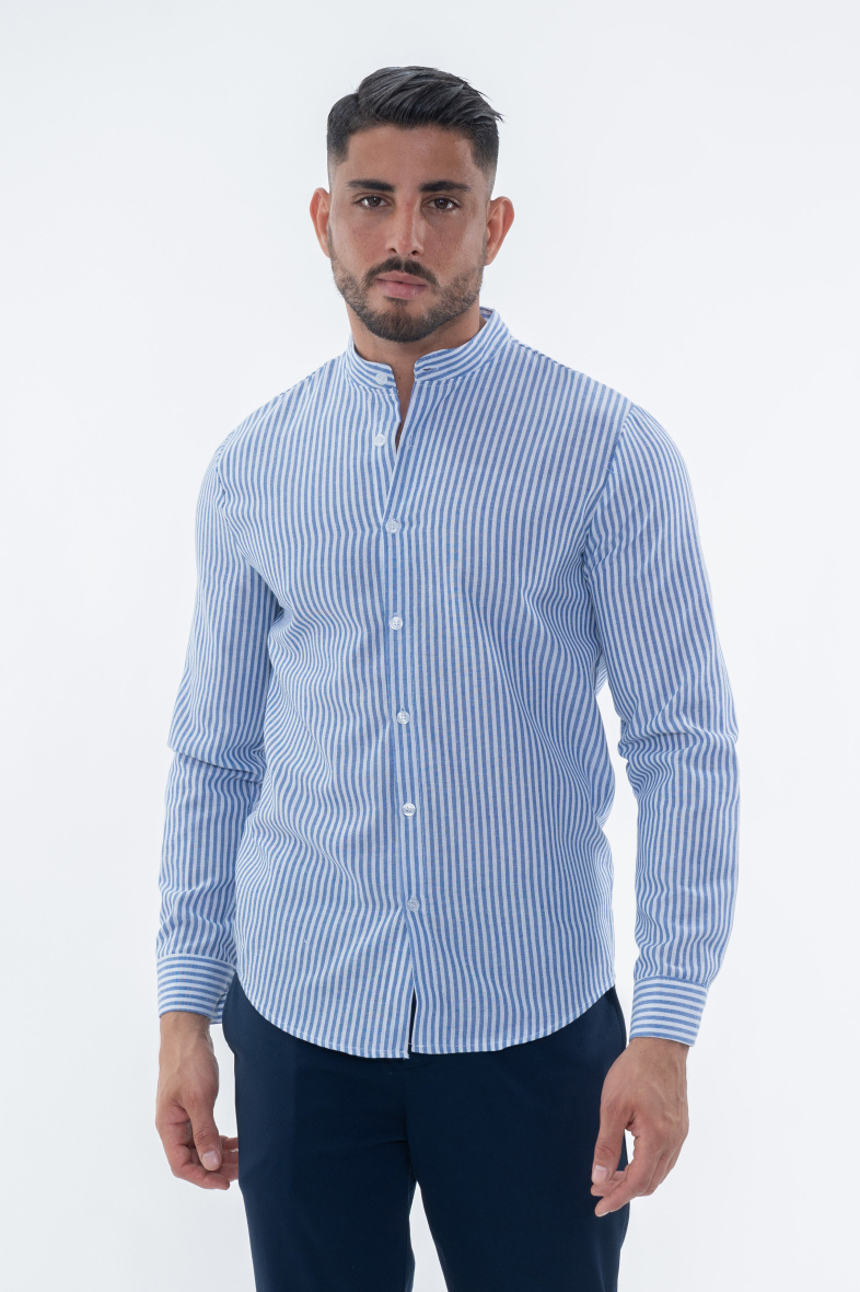 Grossista Frilivin - Camicia a righe a maniche lunghe