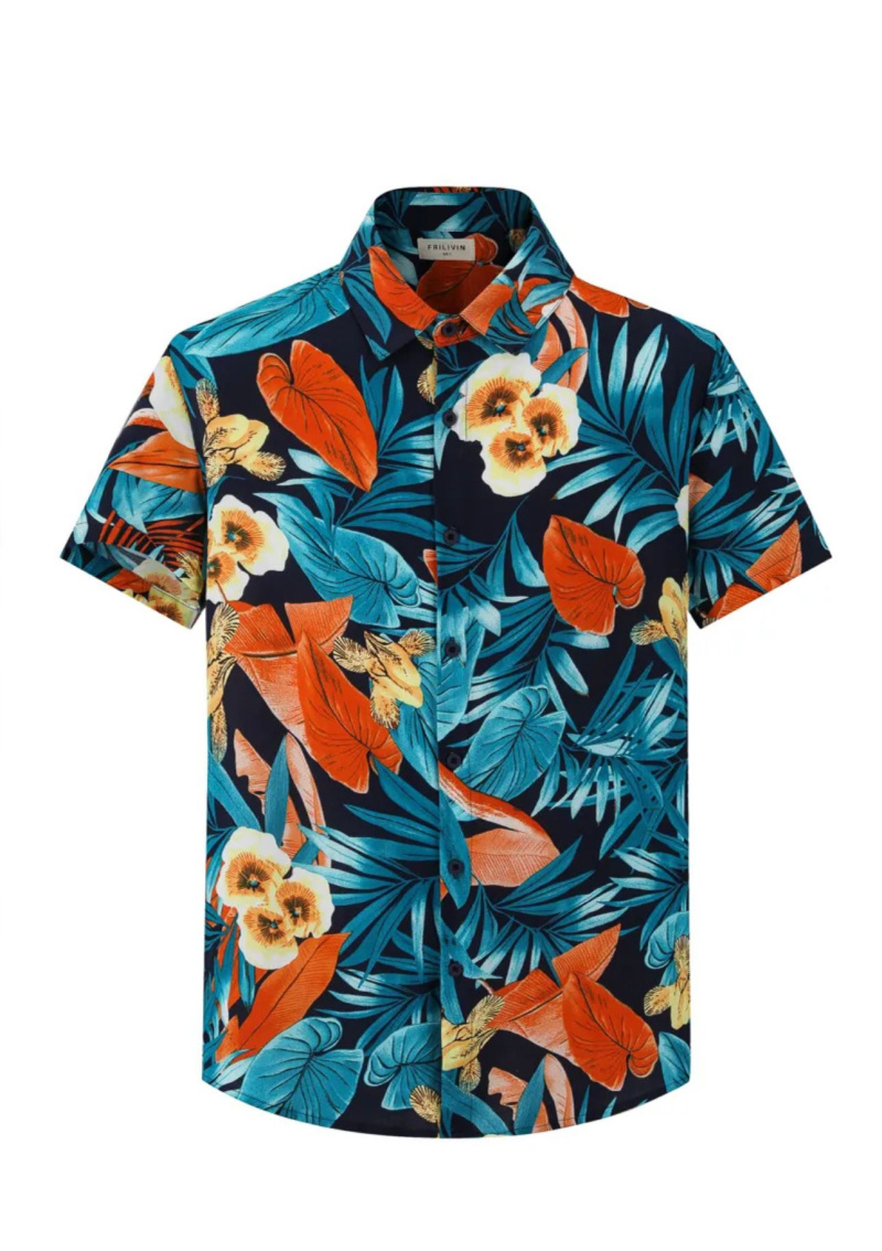 Grossiste Frilivin - Chemise manches courtes a motis fleuri