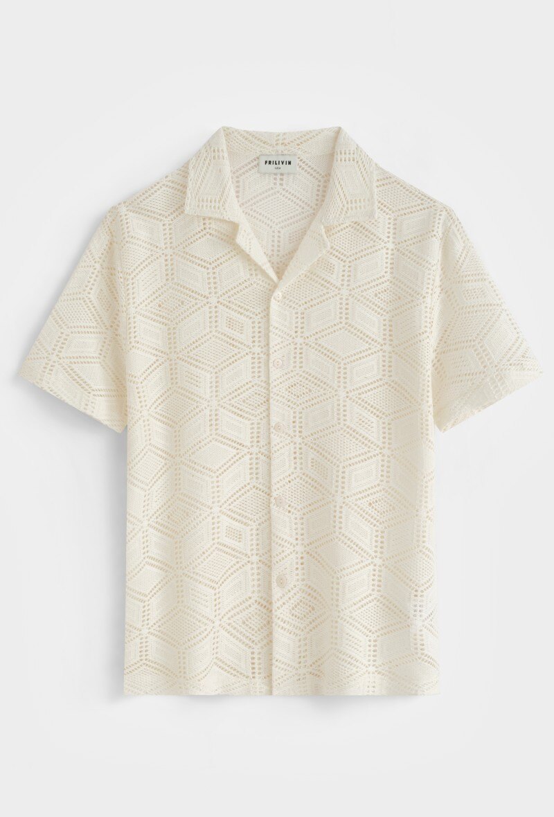 Grossista Frilivin - Camicia a motivo geometrico