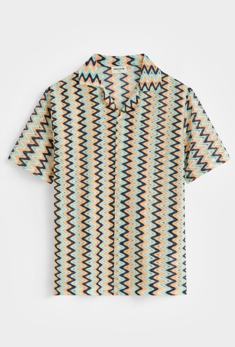 Mayorista Frilivin - Camisa con patrones geométricos dinámicos