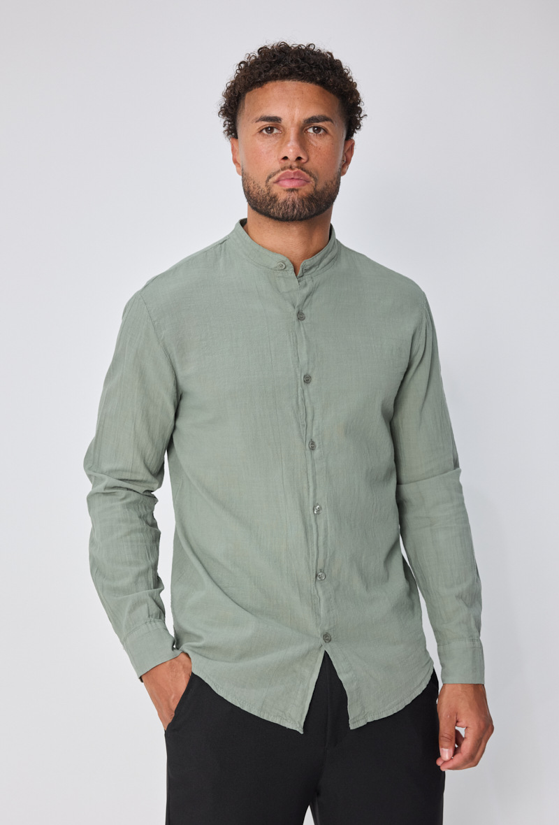 Grossiste Frilivin - Chemise uni à manche longue