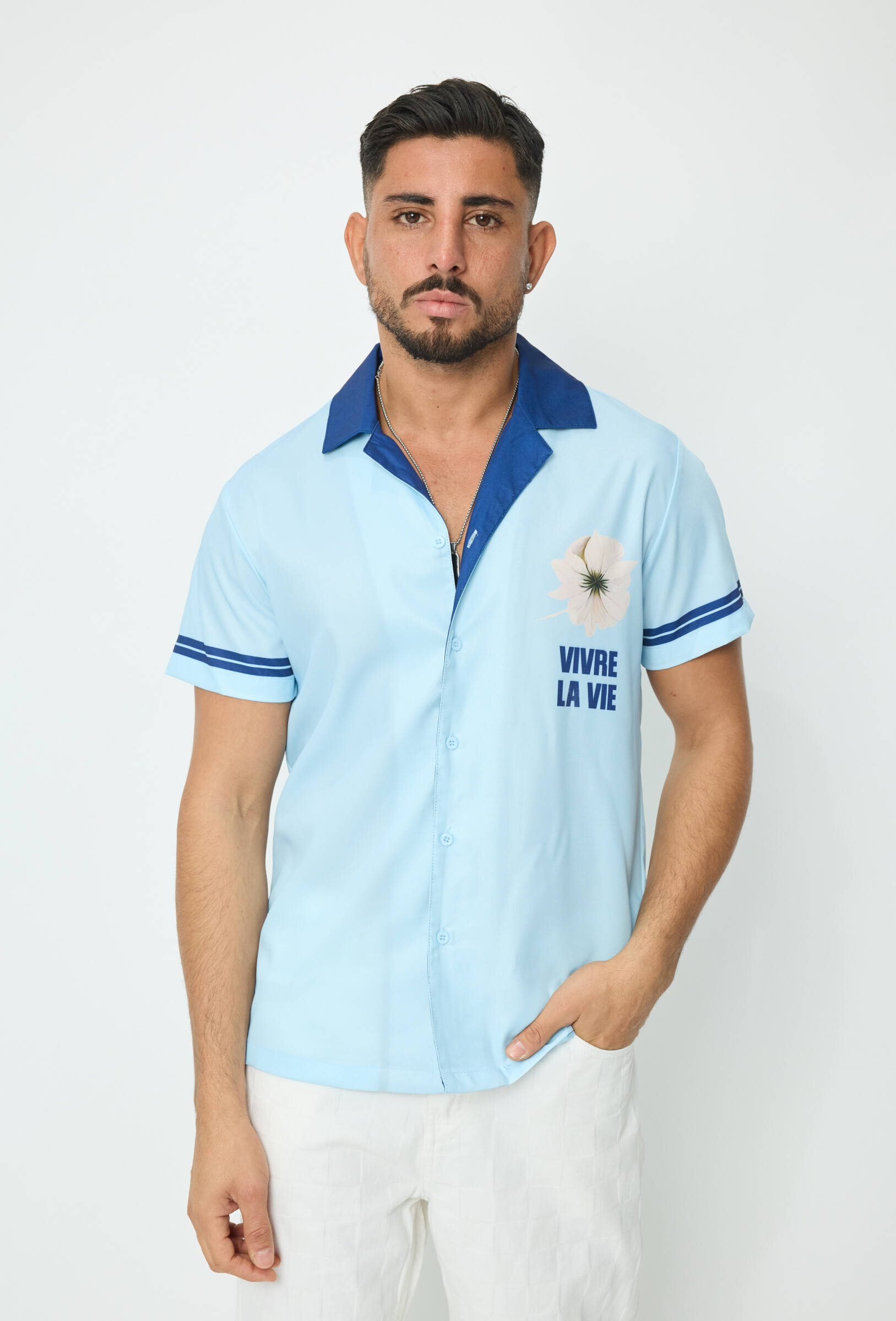 Grossista Frilivin - Camicia a maniche corte stampata