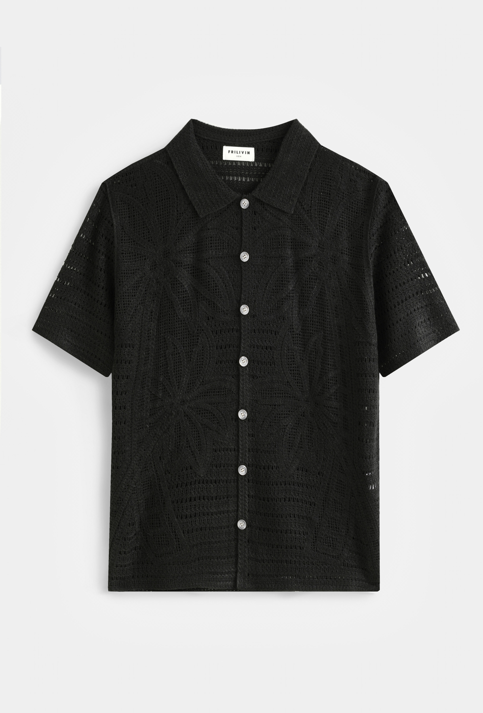 Grossiste Frilivin - Chemise Maille Fleurie