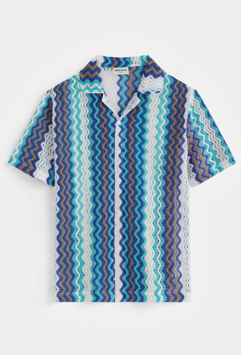 Mayorista Frilivin - Camisa con estampado zigzag