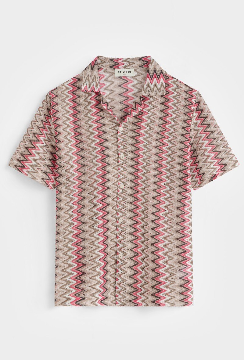Mayorista Frilivin - Camisa con patrones geométricos dinámicos