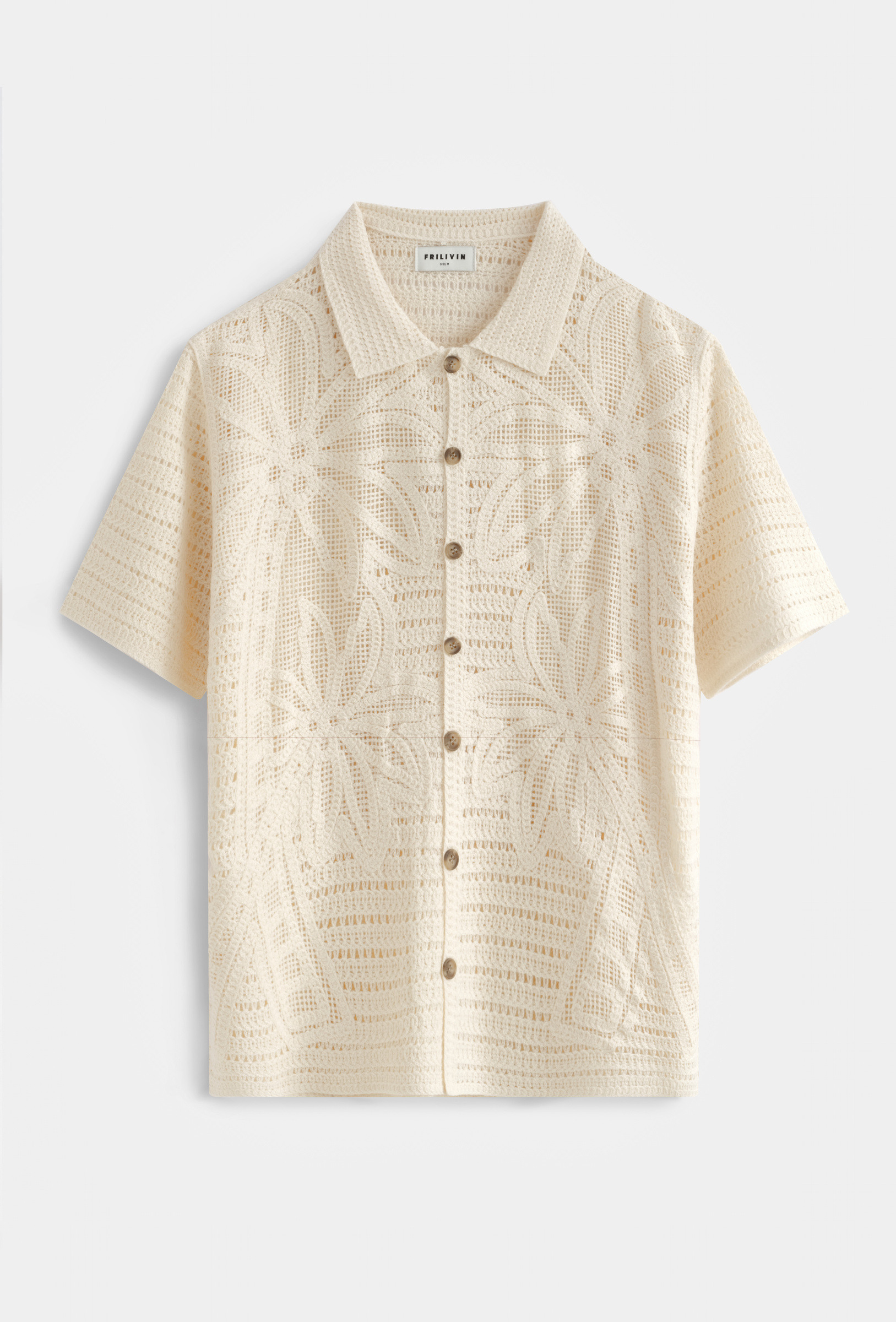 Grossiste Frilivin - Chemise Maille Fleurie