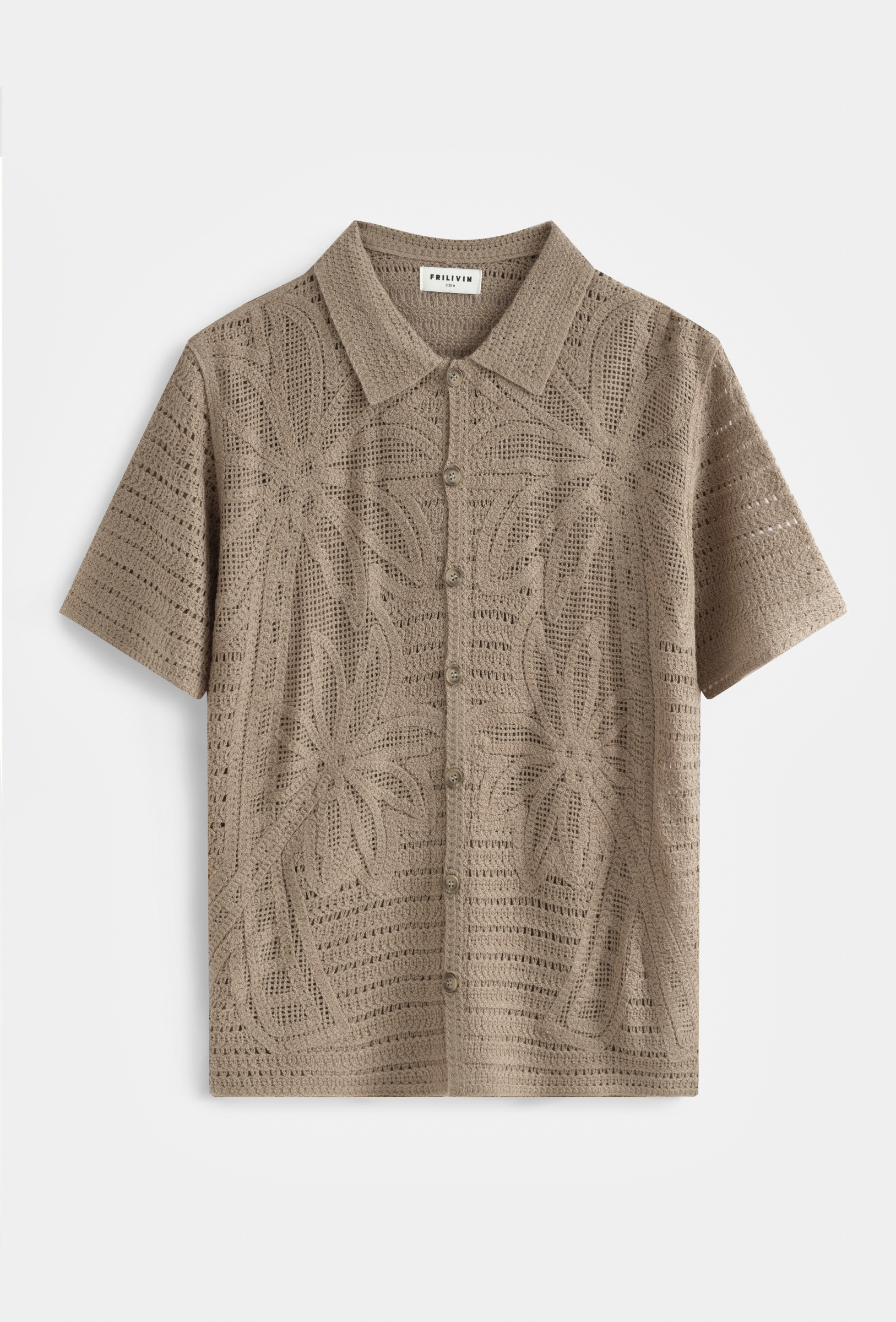 Grossiste Frilivin - Chemise Maille Fleurie