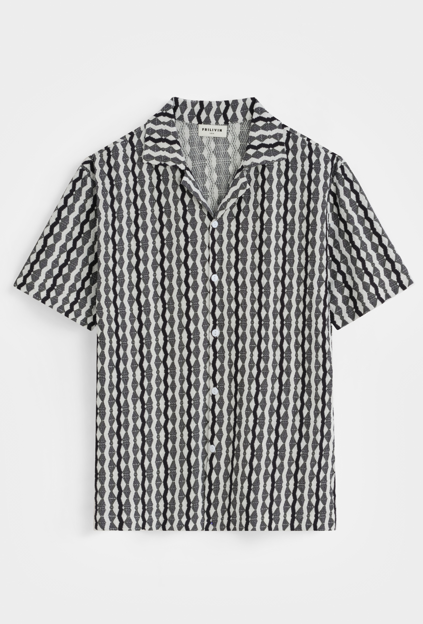 Wholesaler Frilivin - Blouse with bold geometric pattern