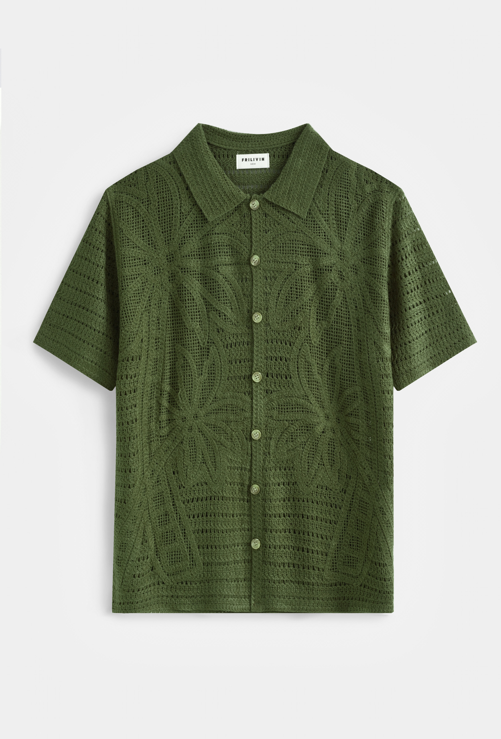 Grossiste Frilivin - Chemise Maille Fleurie
