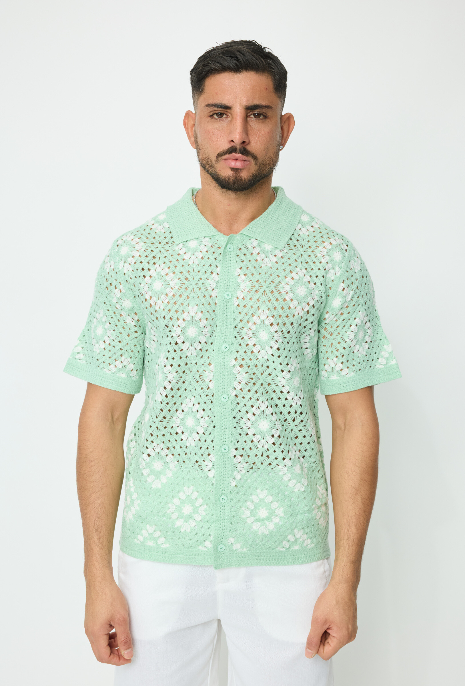 Grossista Frilivin - Camicia a maniche corte con motivi