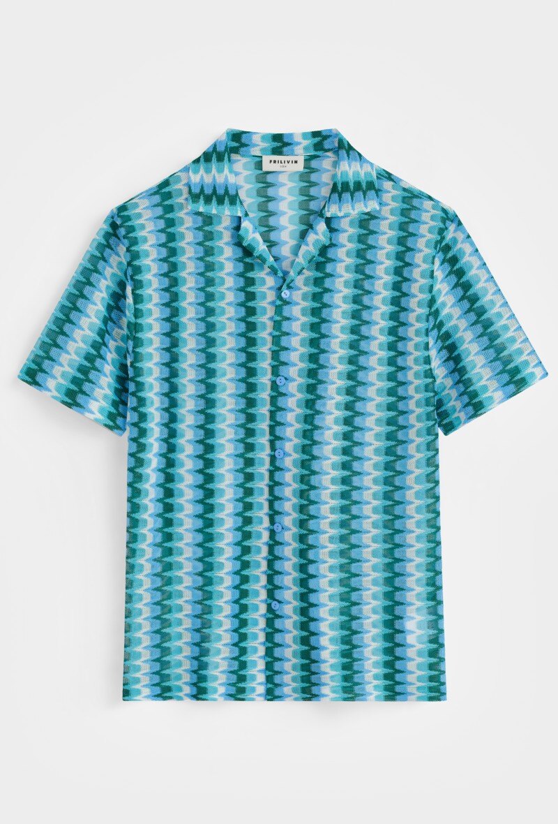Mayorista Frilivin - Camisa de manga corta de crochet