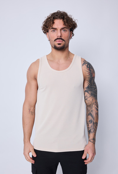 Mayorista Frilivin - Camiseta sin mangas de canalé delgada Mayorista Frilivin - Camiseta sin mangas de canalé delgada