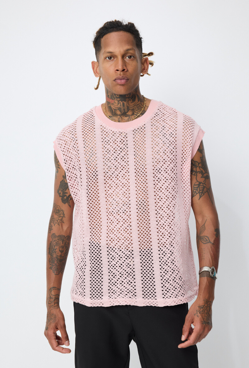 Grossiste Frilivin - Débardeur uni en tricot, très aerer, tenue très confortable pour l'été