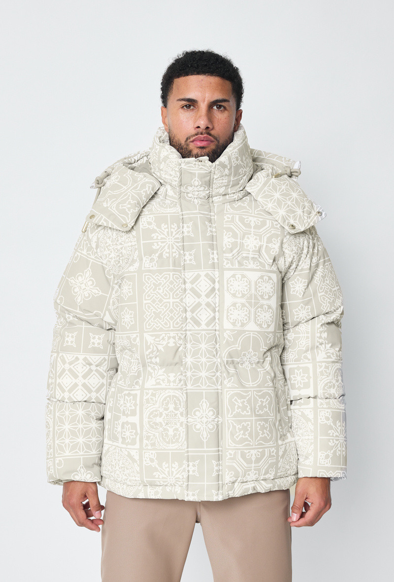 Wholesaler Frilivin - Mosaic pattern down jacket