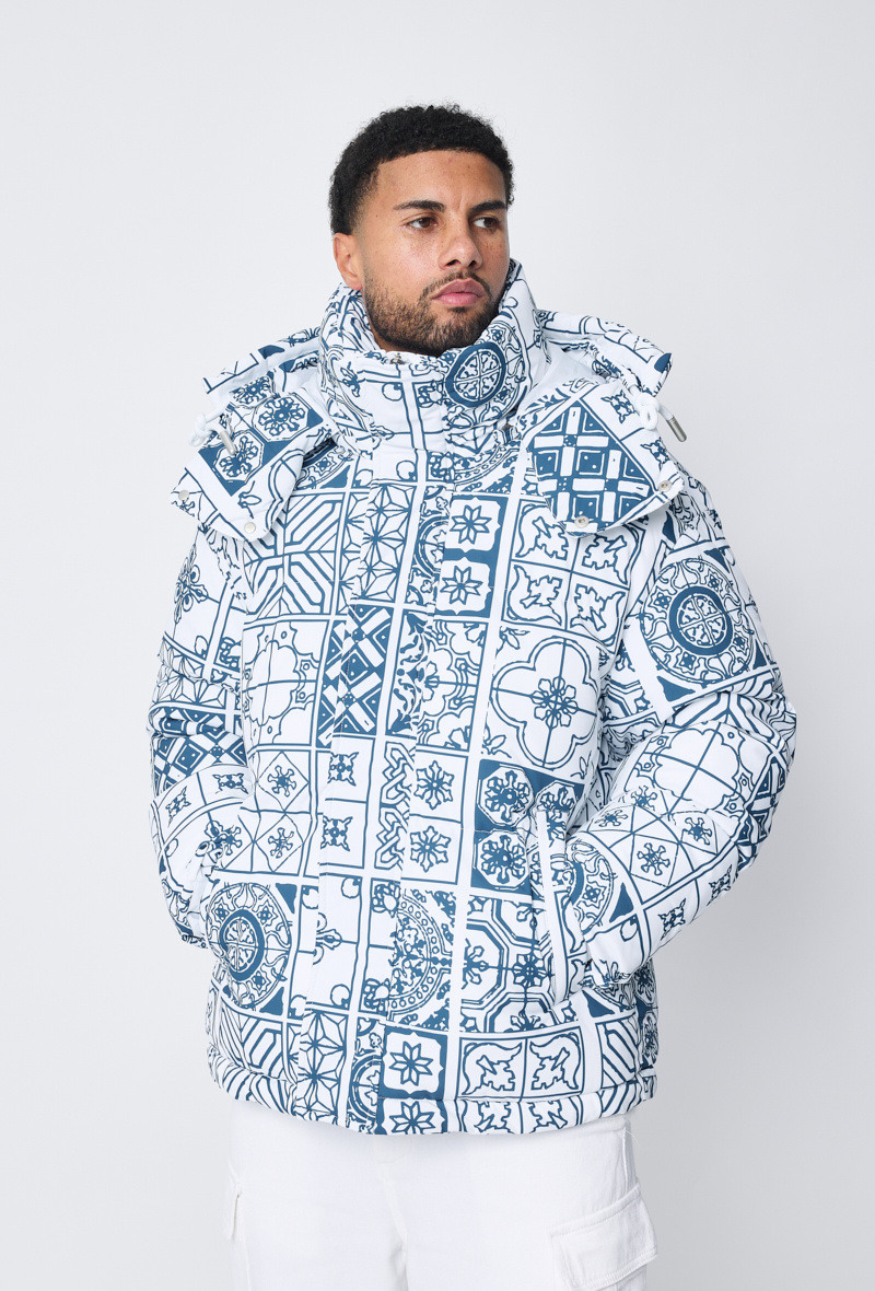 Wholesaler Frilivin - Mosaic pattern down jacket