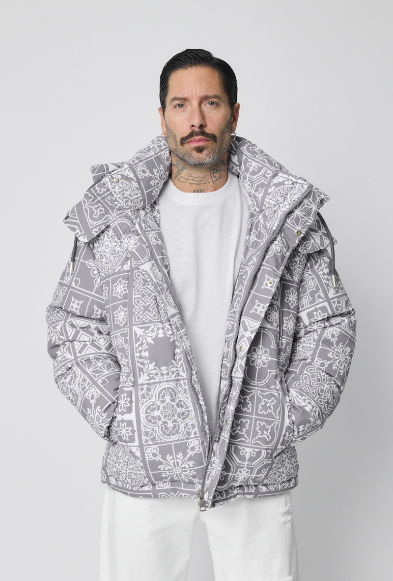 Wholesaler Frilivin - Mosaic pattern down jacket